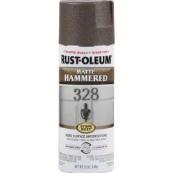 Rust-Oleum Hammered Matte Brown Spray Paint 12 oz. (Pack of 6)