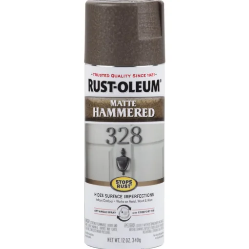Rust-Oleum Hammered Matte Brown Spray Paint 12 oz. (Pack of 6)