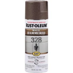 Rust-Oleum Hammered Matte Brown Spray Paint 12 oz. (Pack of 6)