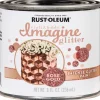 Rust-Oleum Imagine Glitter Rose Gold Water-Based Glitter Paint Interior 50 g/L 8 oz (Pack of 4)