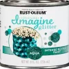 Rust-Oleum Imagine Glitter Aqua Water-Based Glitter Paint Interior 50 g/L 8 oz (Pack of 4)