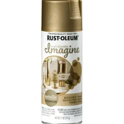 Rust-Oleum Imagine Metallic Champagne Spray Paint 11 oz (Pack of 4)