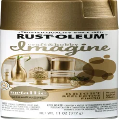 Rust-Oleum Imagine Metallic Champagne Spray Paint 11 oz (Pack of 4)