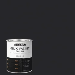 Rust-Oleum Matte Eclipse Water-Based Acrylic Milk Paint 1 qt (Pack of 2).