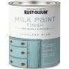 Rust-Oleum Matte Highland Blue Water-Based Acrylic Milk Paint 1 qt (Pack of 2).