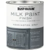 Rust-Oleum Matte Kensington Gray Water-Based Acrylic Milk Paint 1 qt (Pack of 2).