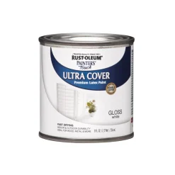 Rust-Oleum Painters Touch Gloss White Ultra Cover Paint Indoor and Outdoor 200 g/L 0.5 pt.
