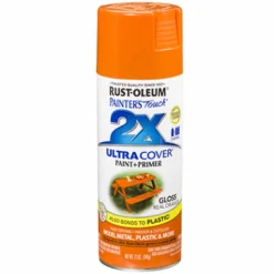 Rust-Oleum Painter's Touch Ultra Cover Gloss Real Orange Spray Paint 12 oz. (Pack of 6)