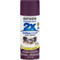 Rust-Oleum Painter's Touch Ultra Cover Satin Aubergine Spray Paint 12 oz.