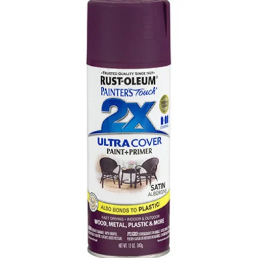 Rust-Oleum Painter's Touch Ultra Cover Satin Aubergine Spray Paint 12 oz.