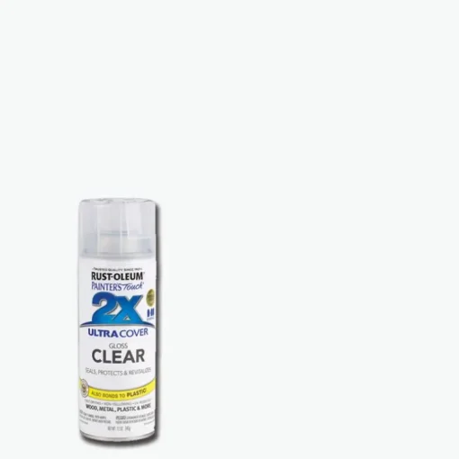 Rust-Oleum Painter's Touch Ultra Cover Gloss Clear Spray Paint 12 oz. (Pack of 6)