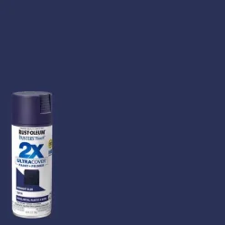 Rust-Oleum Painter's Touch Ultra Cover Satin Midnight Blue Spray Paint 12 oz. (Pack of 6)