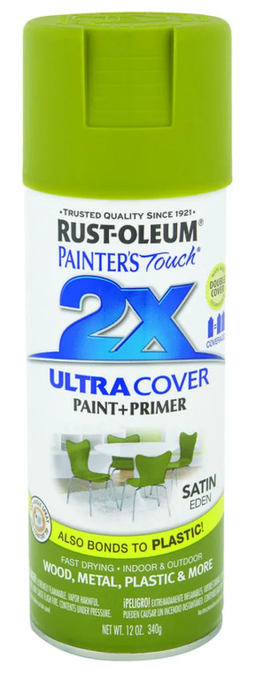 Rust-Oleum Painter's Touch Ultra Cover Satin Eden Spray Paint 12 oz.