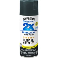 Rust-Oleum Painter's Touch 2X Ultra Cover Premium Slate Ultra Matte Paint & Primer Spray 12 oz.