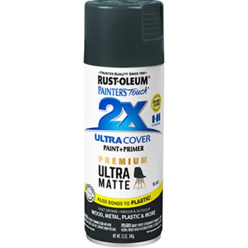 Rust-Oleum Painter's Touch 2X Ultra Cover Premium Slate Ultra Matte Paint & Primer Spray 12 oz.