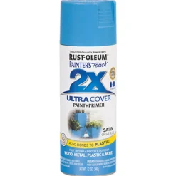 Rust-Oleum Painter's Touch Ultra Cover Satin Oasis Blue Spray Paint 12 oz.