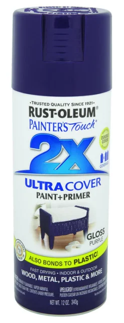Rust-Oleum Painter's Touch Ultra Cover Gloss Purple Spray Paint 12 oz.