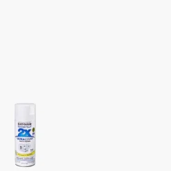 Rust-Oleum Painter's Touch Ultra Cover Flat White Spray Paint 12 oz. (Pack of 6)