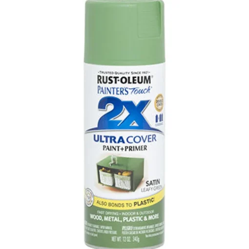 Rust-Oleum Painter's Touch Ultra Cover Satin Leafy Green Spray Paint 12 oz.