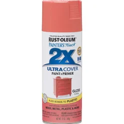 Rust-Oleum Painter's Touch Ultra Cover Gloss Coral Spray Paint 12 oz.