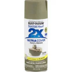 Rust-Oleum Painter's Touch Satin Apple Red Spray Paint 12 oz. for Wood, Metal and Plastic
