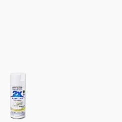 Rust-Oleum Painters Touch Ultra Cover Semi-Gloss White Spray Paint 12 oz. (Pack of 6)