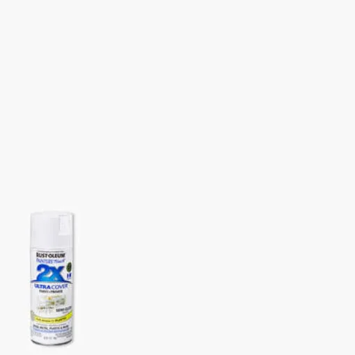 Rust-Oleum Painters Touch Ultra Cover Semi-Gloss White Spray Paint 12 oz. (Pack of 6)
