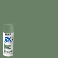 Rust-Oleum Painter's Touch Ultra Cover Satin Moss Green Spray Paint 12 oz. (Pack of 6)