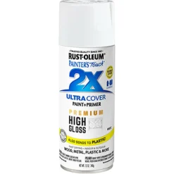 Rust-Oleum Painters Touch 2X White Spray Paint 12 oz (Pack of 6).