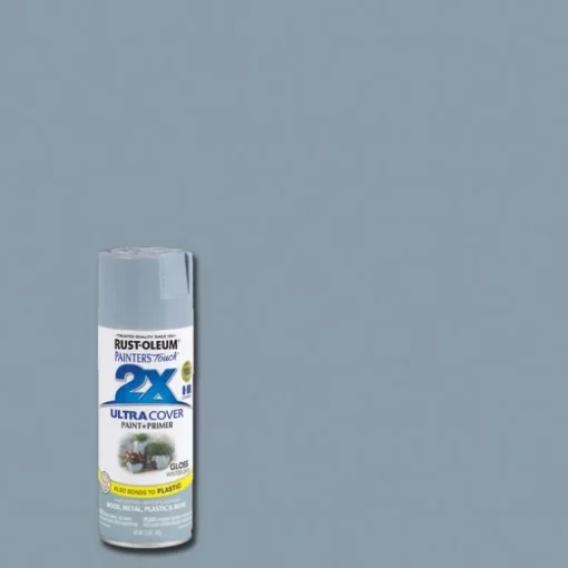 Rust-Oleum Painter's Touch Ultra Cover Gloss Winter Gray Spray Paint 12 oz. (Pack of 6)