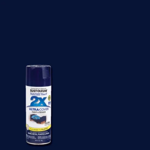 Rust-Oleum Painter's Touch Ultra Cover Gloss Navy Blue Spray Paint 12 oz. (Pack of 6)