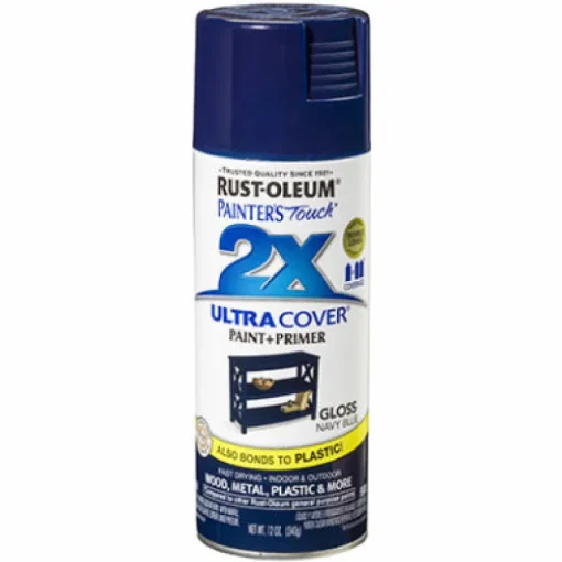 Rust-Oleum Painter's Touch Ultra Cover Gloss Navy Blue Spray Paint 12 oz. (Pack of 6)