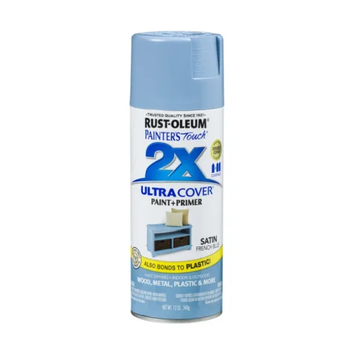Rust-Oleum Painter's Touch Satin French Blue Spray Paint 12 oz. (Pack of 6)