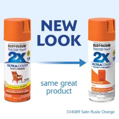 Rust-Oleum Painter's Touch Satin Rustic Orange Spray Paint 12 oz. (Pack of 6)