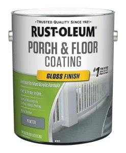 Rust-Oleum Porch & Floor Gloss Pewter Porch and Floor Paint+Primer 1 gal (Pack of 2).
