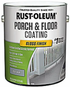 Rust-Oleum Porch & Floor Gloss Dove Gray Porch and Floor Paint+Primer 1 gal (Pack of 2)