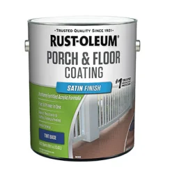 Rust-Oleum Porch & Floor Satin Tint Base Porch and Floor Paint+Primer 1 gal (Pack of 2).