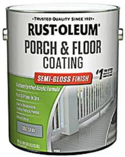 Rust-Oleum Porch & Floor Semi-Gloss Dove Gray Porch and Floor Paint+Primer 1 gal (Pack of 2).