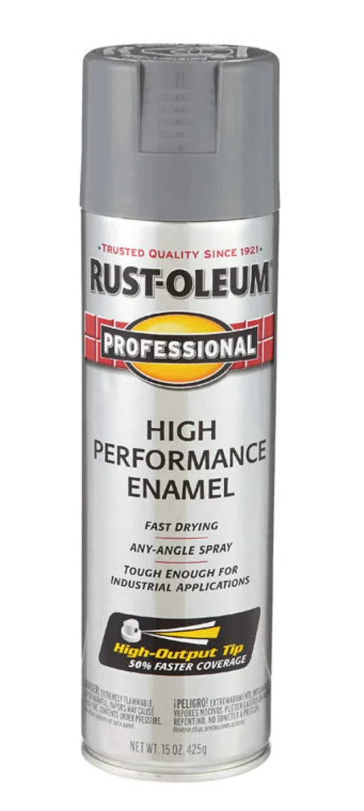 Rust-Oleum Professional Dark Gray Spray Paint 15 oz. (Pack of 6)