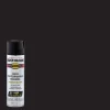 Rust-Oleum Professional Flat Black Spray Paint 15 oz. (Pack of 6)