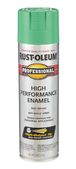 Rust-Oleum Professional Safety Green Spray Paint 15 oz. (Pack of 6)