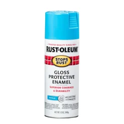 Rust-Oleum Protective Gloss Maui Blue Spray Paint 12 oz. (Pack of 6)