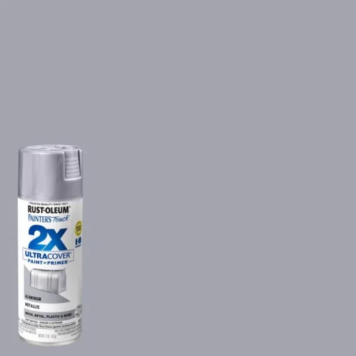 Rust-Oleum Smooth Metallic Aluminum Oil Based Spray Paint 12 oz. (Pack of 6)