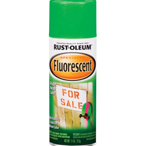 Rust-Oleum Specialty Fluorescent Green Spray Paint 11 oz. (Pack of 6)