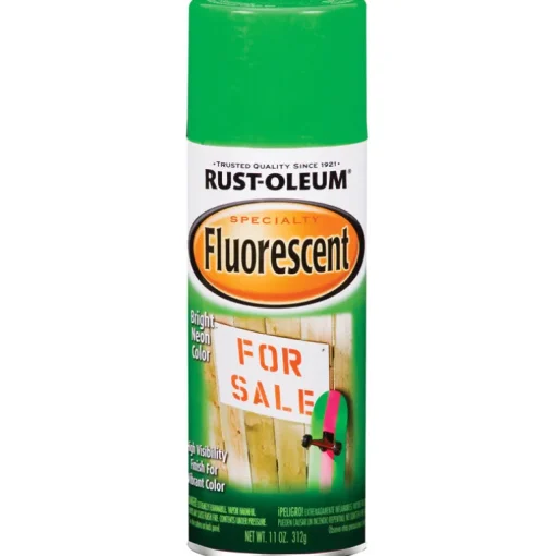 Rust-Oleum Specialty Fluorescent Green Spray Paint 11 oz. (Pack of 6)