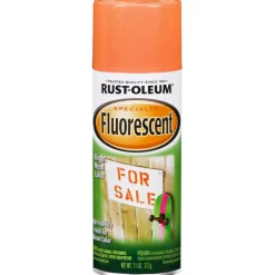 Rust-Oleum Specialty Fluorescent Orange Spray Paint 11 oz. (Pack of 6)