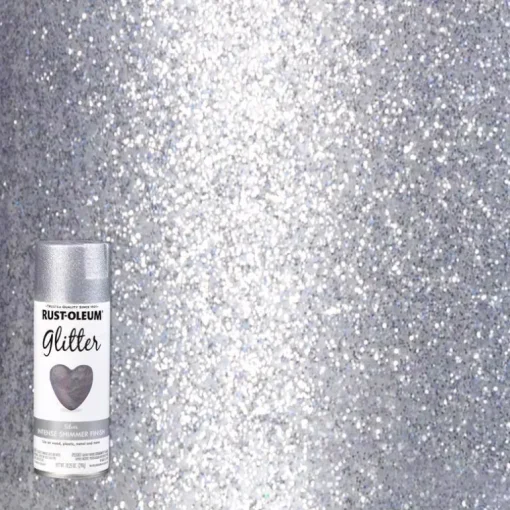 Rust-Oleum Specialty Glitter Silver Spray Paint 10.25 oz.