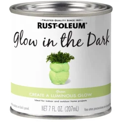 Rust-Oleum Specialty Glow in the Dark Flat Luminous Water-Based Glow-in-Dark Paint Interior 8 oz