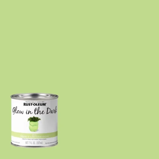 Rust-Oleum Specialty Glow in the Dark Flat Luminous Water-Based Glow-in-Dark Paint Interior 8 oz