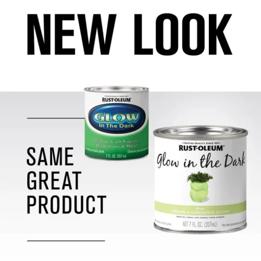 Rust-Oleum Specialty Glow in the Dark Flat Luminous Water-Based Glow-in-Dark Paint Interior 8 oz